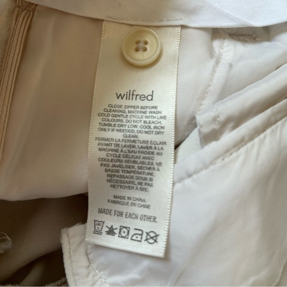 (SOLD) WILFRED x ARITZIA Effortless Pants Cropped Size 00 Light Birch - Picture 10 of 12